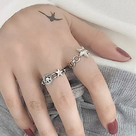 STERLING SILVER STAR RING - Picture 5 of 5